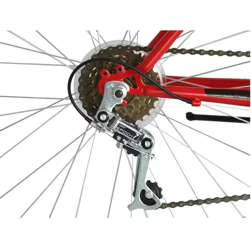 Titan Bikes Pioneer 18-Speed Men's Mountain Bike, Red