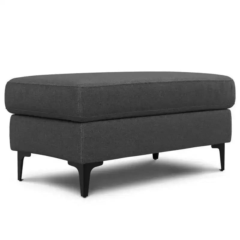 WyndenHall Lana Mid-Century Ottoman Performance Fabric