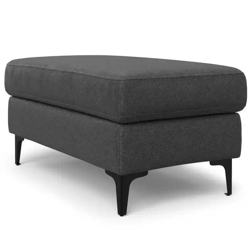WyndenHall Lana Mid-Century Ottoman Performance Fabric