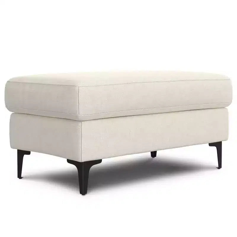 WyndenHall Lana Mid-Century Ottoman Performance Fabric
