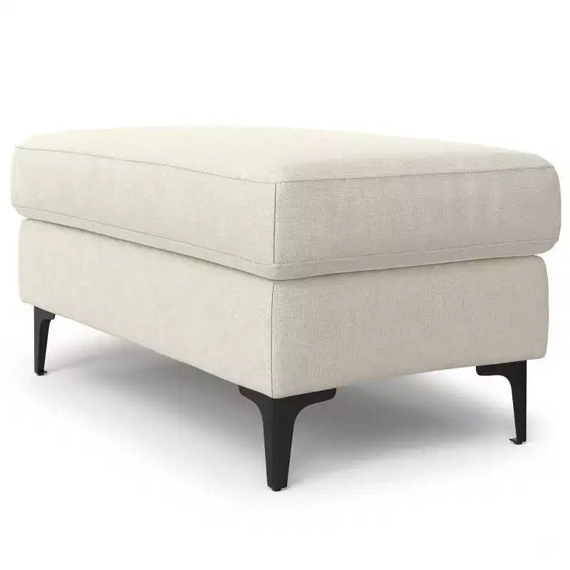 WyndenHall Lana Mid-Century Ottoman Performance Fabric
