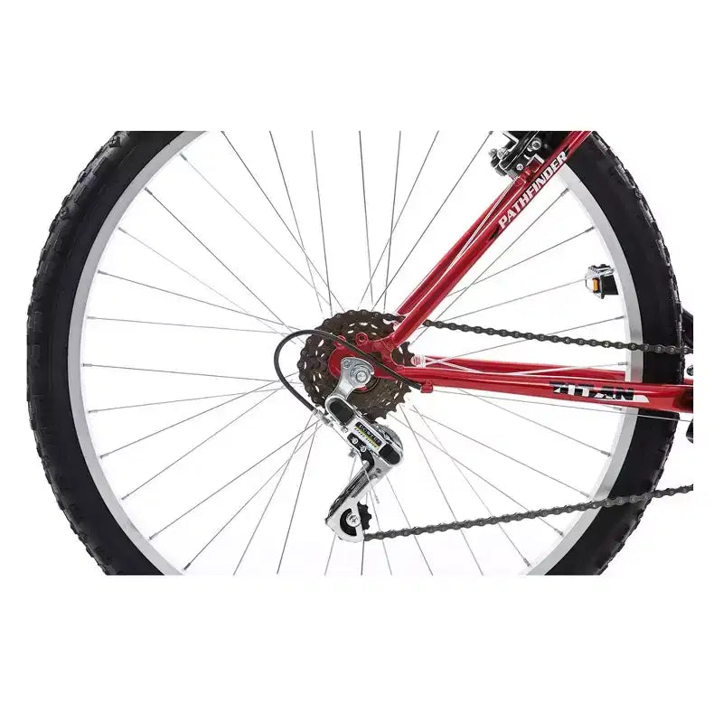 Titan Pathfinder Men's 18-Speed All Terrain Mountain Bike with Front Shock Suspension
