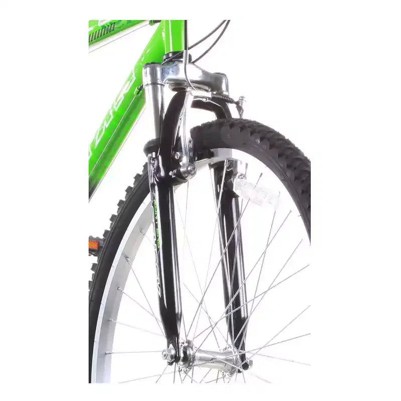 Titan Trail 21-speed Suspension Men's Mountain Bike, 18-Inch Frame, Green and Black
