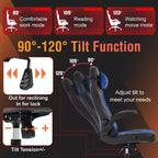 FDW PC Gaming Chair Office Chair Desk Chair with Lumbar Support Flip Up Arms Headrest