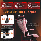 FDW PC Gaming Chair Office Chair Desk Chair with Lumbar Support Flip Up Arms Headrest