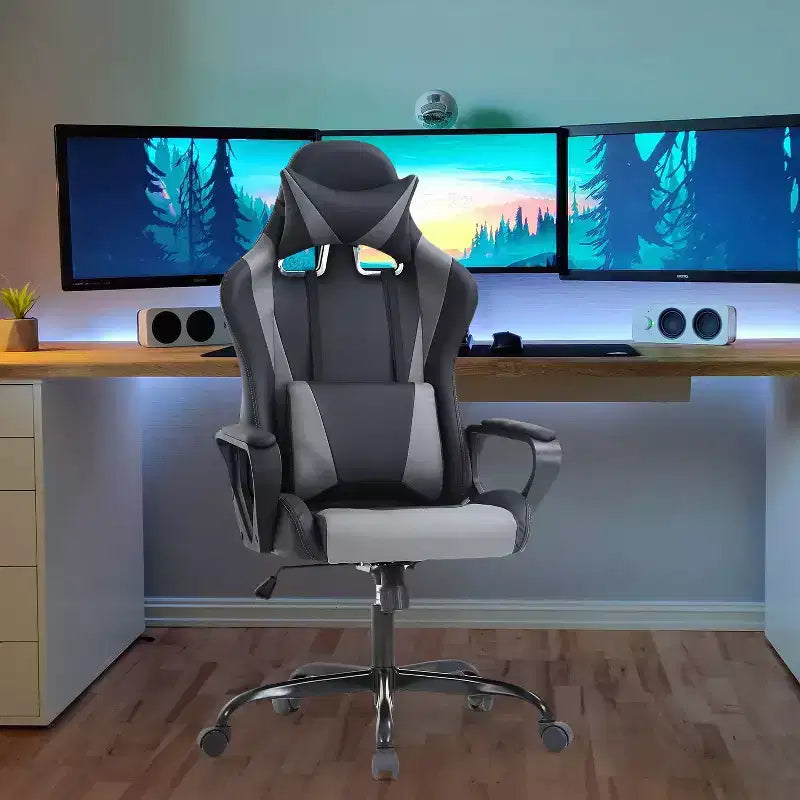 FDW Office Chair Gaming Chair Desk Chair Executive Chair with Lumbar Support Adjustable Stool Swivel Rolling Computer Chair