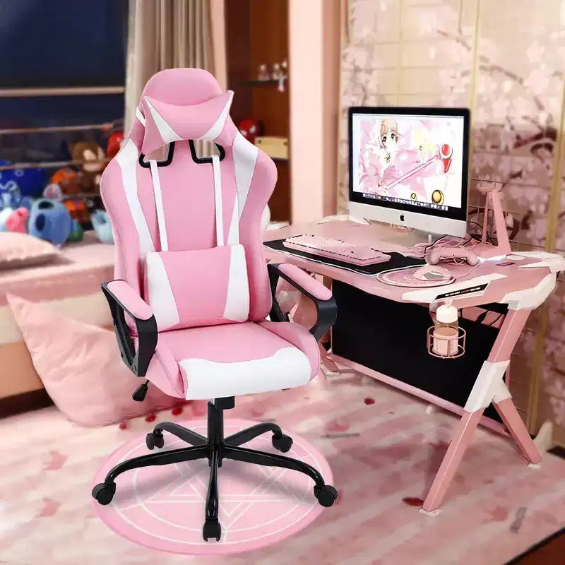 FDW Office Chair Gaming Chair Desk Chair Executive Chair with Lumbar Support Adjustable Stool Swivel Rolling Computer Chair