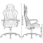 FDW Office Chair Gaming Chair Desk Chair Executive Chair with Lumbar Support Adjustable Stool Swivel Rolling Computer Chair