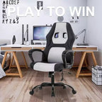 FDW Racing Gaming Chair Home Office Chair Ergonomic Desk Chair Massage PU Leather Computer Chair with Lumbar Support Headrest Armrest