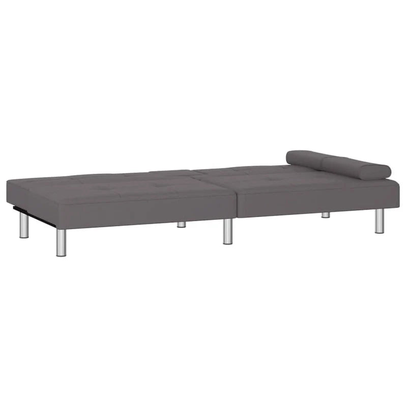 vidaXL Sofa Bed Foldable Sleeper Sofa Couch Bed with Cup Holders Faux Leather - 78.7 x 35 x 27.6