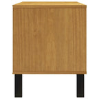 vidaXL TV Stand FLAM 43.3x15.7x19.7 Solid Wood Pine - 43.3 x 15.7 x 19.7