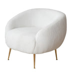 Modern Barrel Accent Chair with Ottoman Comfortable and Stylish Seating for Small Spaces - 31.4 (L) x 29.5 (W) x 25.6 (H)