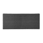 GDFStudio Sandy Outdoor Wicker Storage Unit, Gray/Black