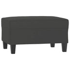 vidaXL Couch Modern Accent Upholstered Chair with Footstool Microfiber Fabric
