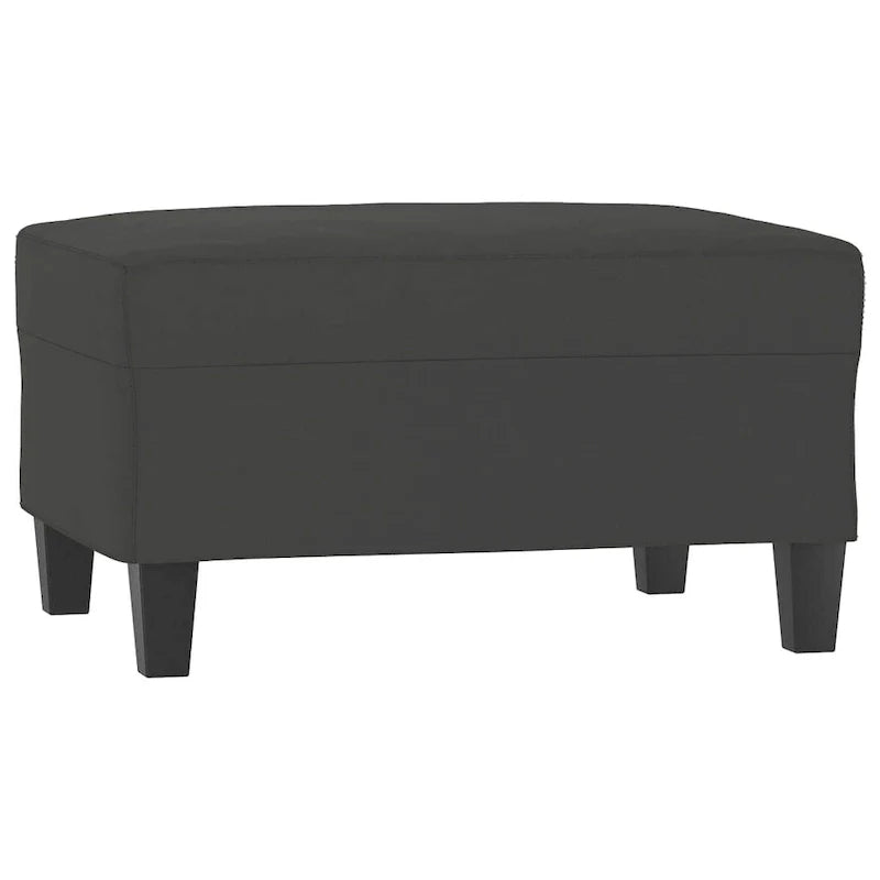 vidaXL Couch Modern Accent Upholstered Chair with Footstool Microfiber Fabric