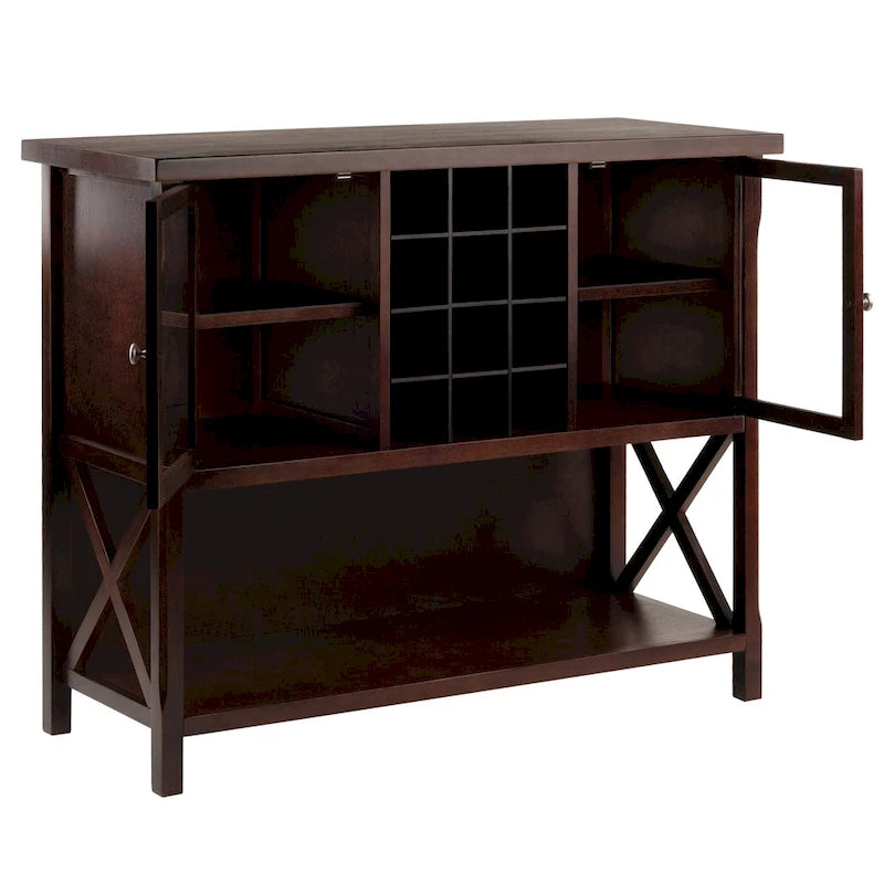 Xola Buffet Cabinet, Cappuccino - 43.8W x 18D x 35.9H