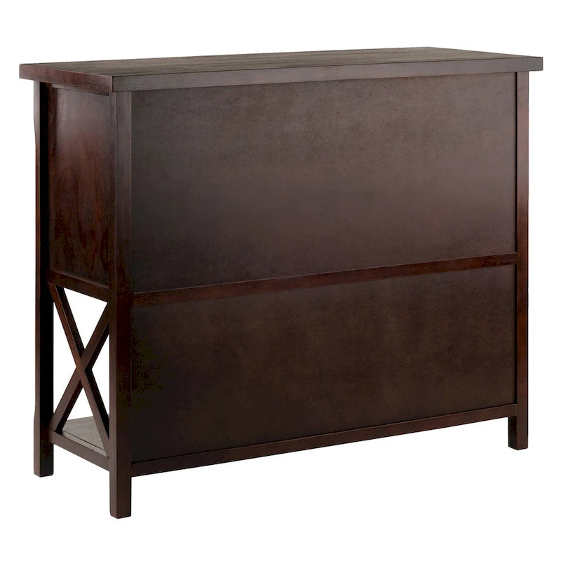 Xola Buffet Cabinet, Cappuccino - 43.8W x 18D x 35.9H