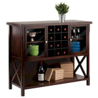 Xola Buffet Cabinet, Cappuccino - 43.8W x 18D x 35.9H