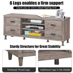 Costway TV Stand Entertainment Center Hold up to 65 TV with Storage - See Details