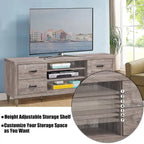 Costway TV Stand Entertainment Center Hold up to 65 TV with Storage - See Details