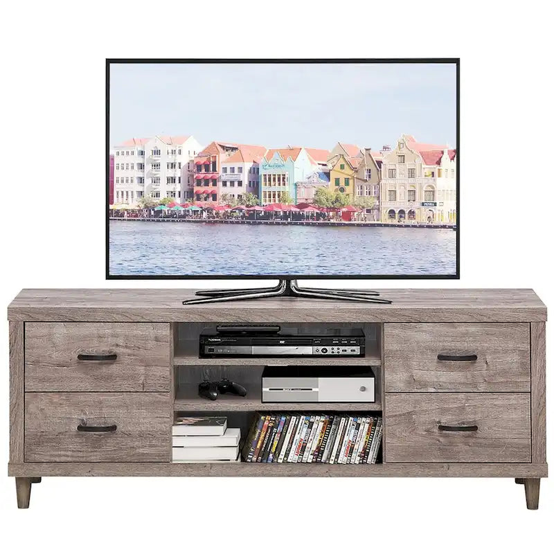 Costway TV Stand Entertainment Center Hold up to 65 TV with Storage - See Details