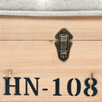 vidaXL Storage Bench 43.3 Solid Wood Fir - 43.3 x 15.7 x 19.7