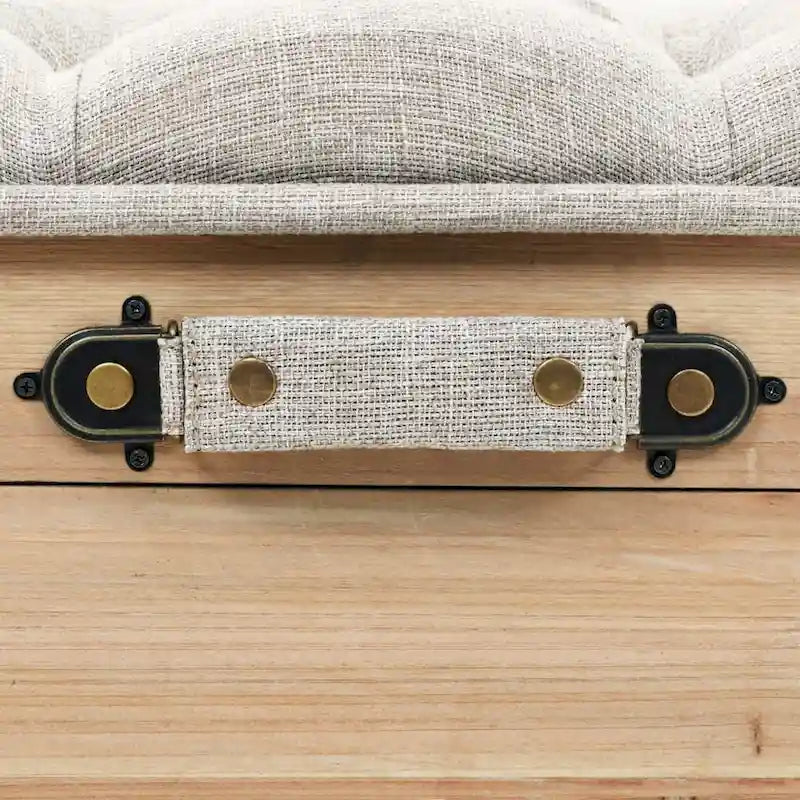 vidaXL Storage Bench 43.3 Solid Wood Fir - 43.3 x 15.7 x 19.7