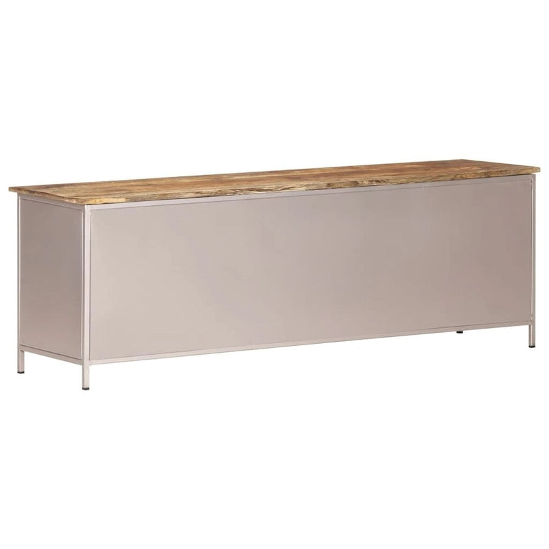 vidaXL TV Stand 47.2x11.8x15.7 Rough Mango Wood