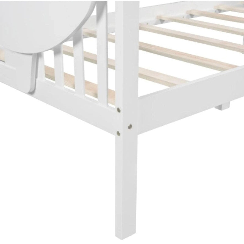Wood Slat Support twin size Daybed in White