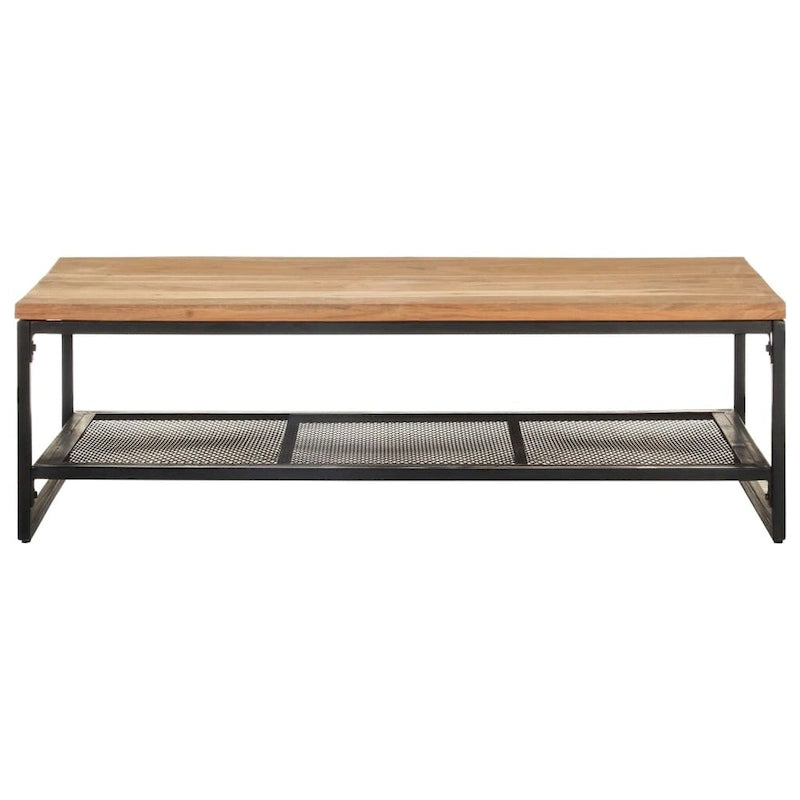 vidaXL Coffee Table 43.3x23.6x13.8 Solid Acacia Wood - 43.3 x 23.6 x 13.8