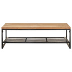 vidaXL Coffee Table 43.3x23.6x13.8 Solid Acacia Wood - 43.3 x 23.6 x 13.8