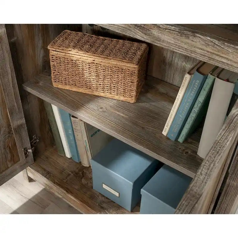 Cottage Road Collection Library With Doors