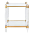 SAFAVIEH Couture Lirie Acrylic Accent Table - 20 W x 20 L x 24 H - 20Wx20Dx24H