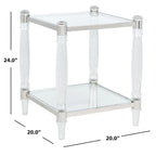 SAFAVIEH Couture Lirie Acrylic Accent Table - 20 W x 20 L x 24 H - 20Wx20Dx24H