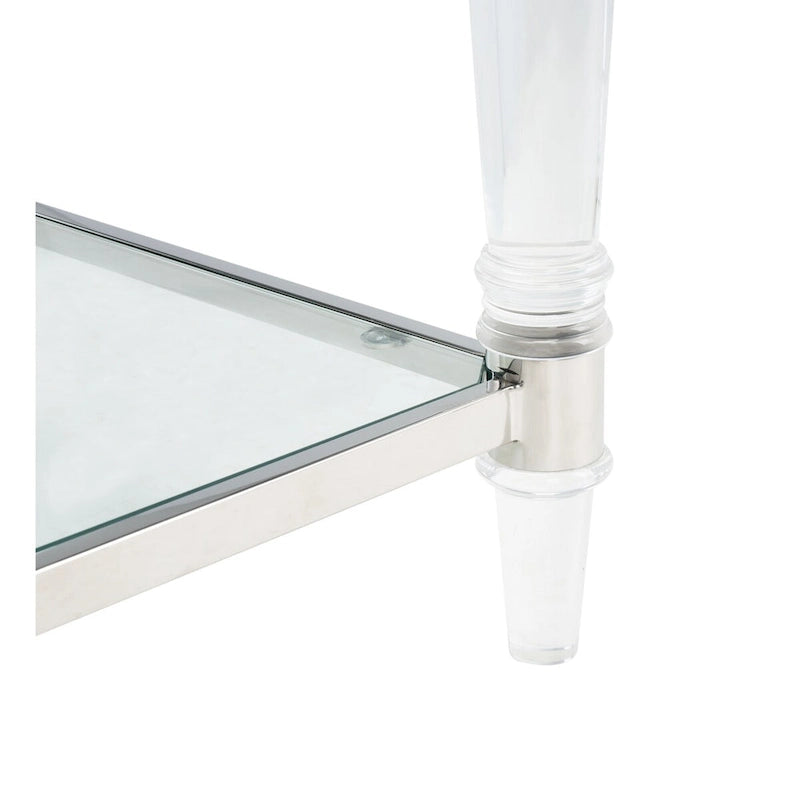 SAFAVIEH Couture Lirie Acrylic Accent Table - 20 W x 20 L x 24 H - 20Wx20Dx24H