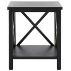 SAFAVIEH Yasumi White Cross Back End Table - 18.1 x 13.4 x 21.5 - 18Wx13Dx22H