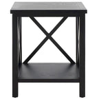 SAFAVIEH Yasumi White Cross Back End Table - 18.1 x 13.4 x 21.5 - 18Wx13Dx22H