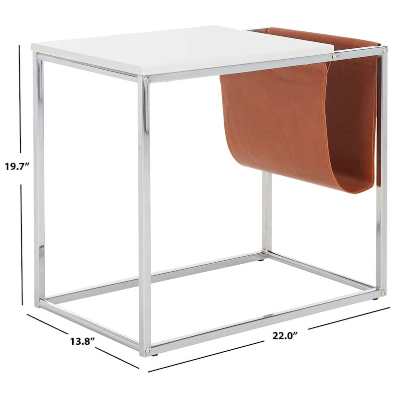 SAFAVIEH Eldora Side Table - 22 L x 14 W x 20 H - 22Wx14Dx20H