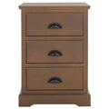 SAFAVIEH Claudine Grey 3-Drawer Storage Side Table - 17.7 x 13.8 x 26.8 - 18Wx14Dx26H