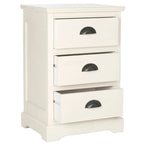 SAFAVIEH Claudine Grey 3-Drawer Storage Side Table - 17.7 x 13.8 x 26.8 - 18Wx14Dx26H