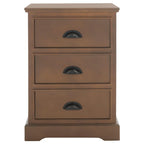 SAFAVIEH Claudine Grey 3-Drawer Storage Side Table - 17.7 x 13.8 x 26.8 - 18Wx14Dx26H