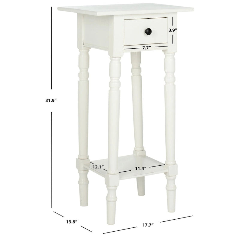 SAFAVIEH Arrie Black Accent Table - 17.7 x 13.8 x 31.9 - 18Wx14Dx32H