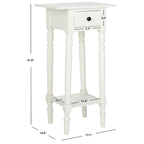 SAFAVIEH Arrie Black Accent Table - 17.7 x 13.8 x 31.9 - 18Wx14Dx32H