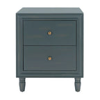 SAFAVIEH Dila 2-Drawer Storage Nightstand Table - 22 x 22 x 26 - 22Wx22Dx26H