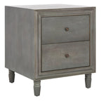 SAFAVIEH Dila 2-Drawer Storage Nightstand Table - 22 x 22 x 26 - 22Wx22Dx26H