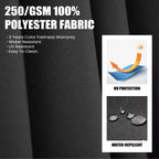 Crestlive Products 10 Feet Square 2-Tier Top Patio Cantilever Offset Umbrella 360 Shade With Weighted Base