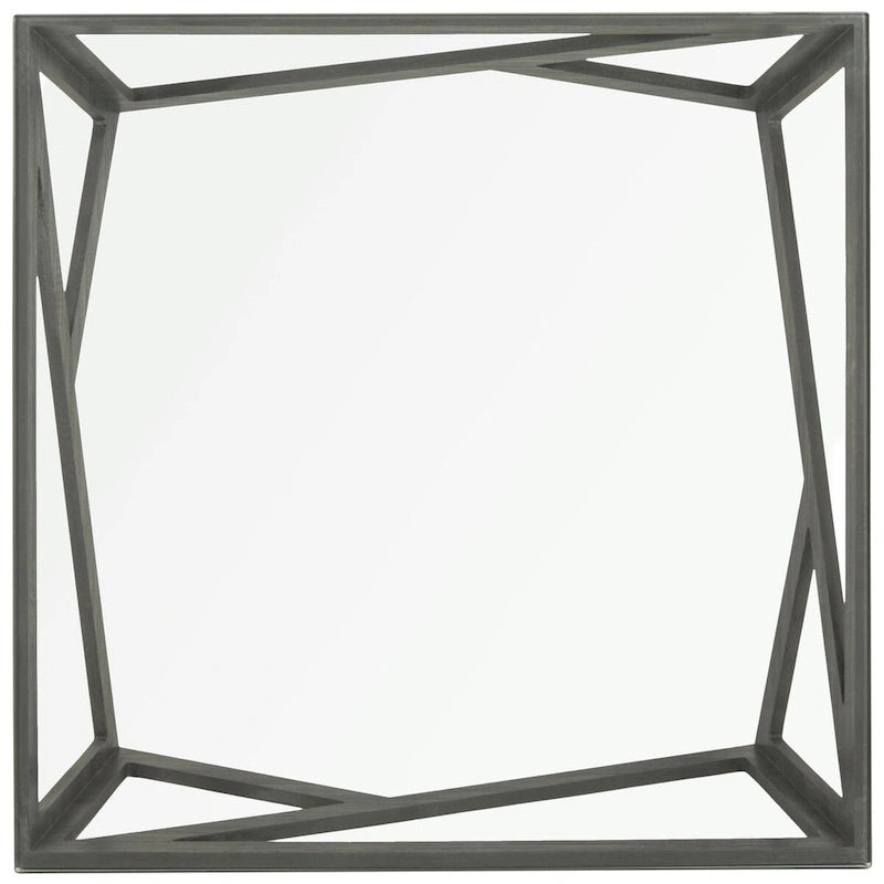 SAFAVIEH Annmarie Mid-Century Glass Top Coffee Table - 33.5 x 33.5 x 14.5 - 34Wx34Dx15H