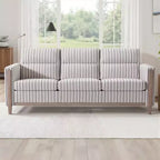 GDFStudio Addison 3-Seater 80 Sofa with Side Pockets and Rubber Wood Legs