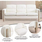 GDFStudio Addison 3-Seater 80 Sofa with Side Pockets and Rubber Wood Legs