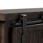 Thornwood Hills Rock Beaten Gray with Saw Cuts Queen Bookcase Bed